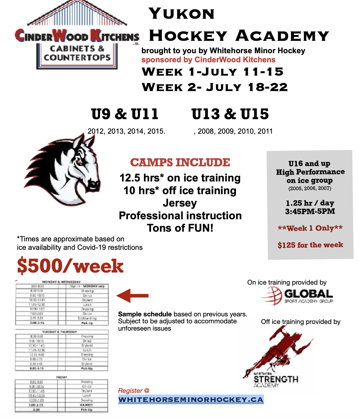 Whitehorse Minor Hockey Association site by RAMP InterActive